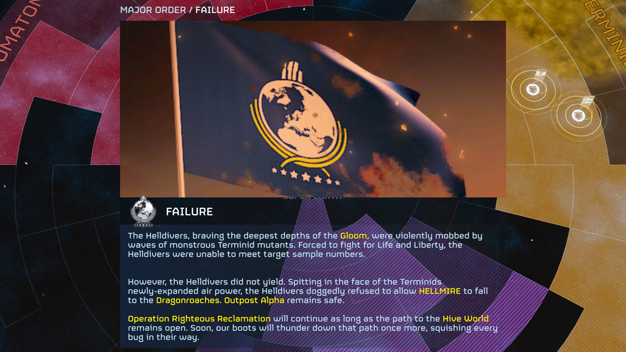 Major Order Failed: Now we’re back on the defense, Oshaune remains open