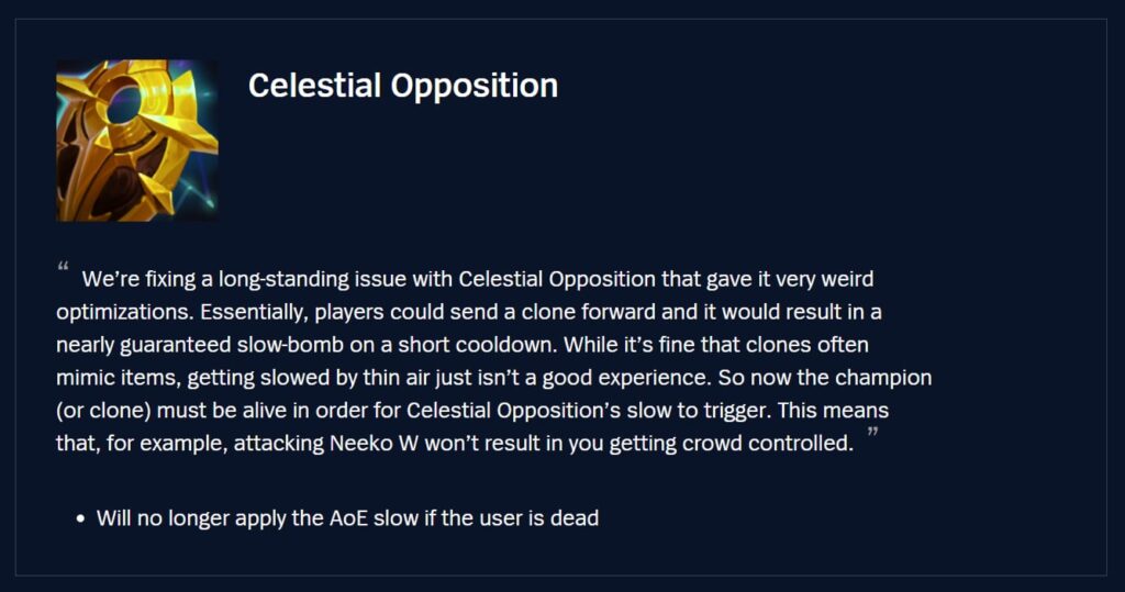 Celestial Opposition 25.19