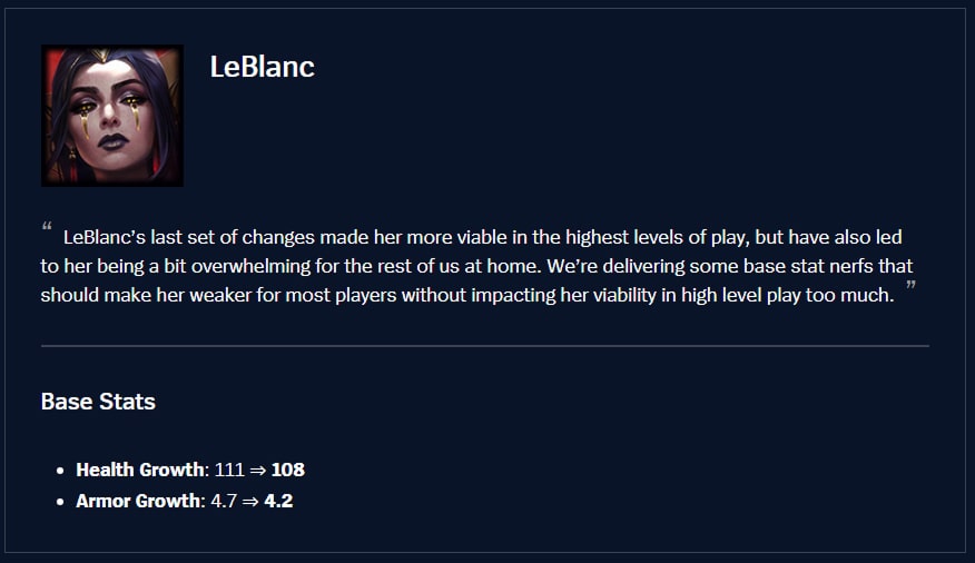 leblanc patch 25.22