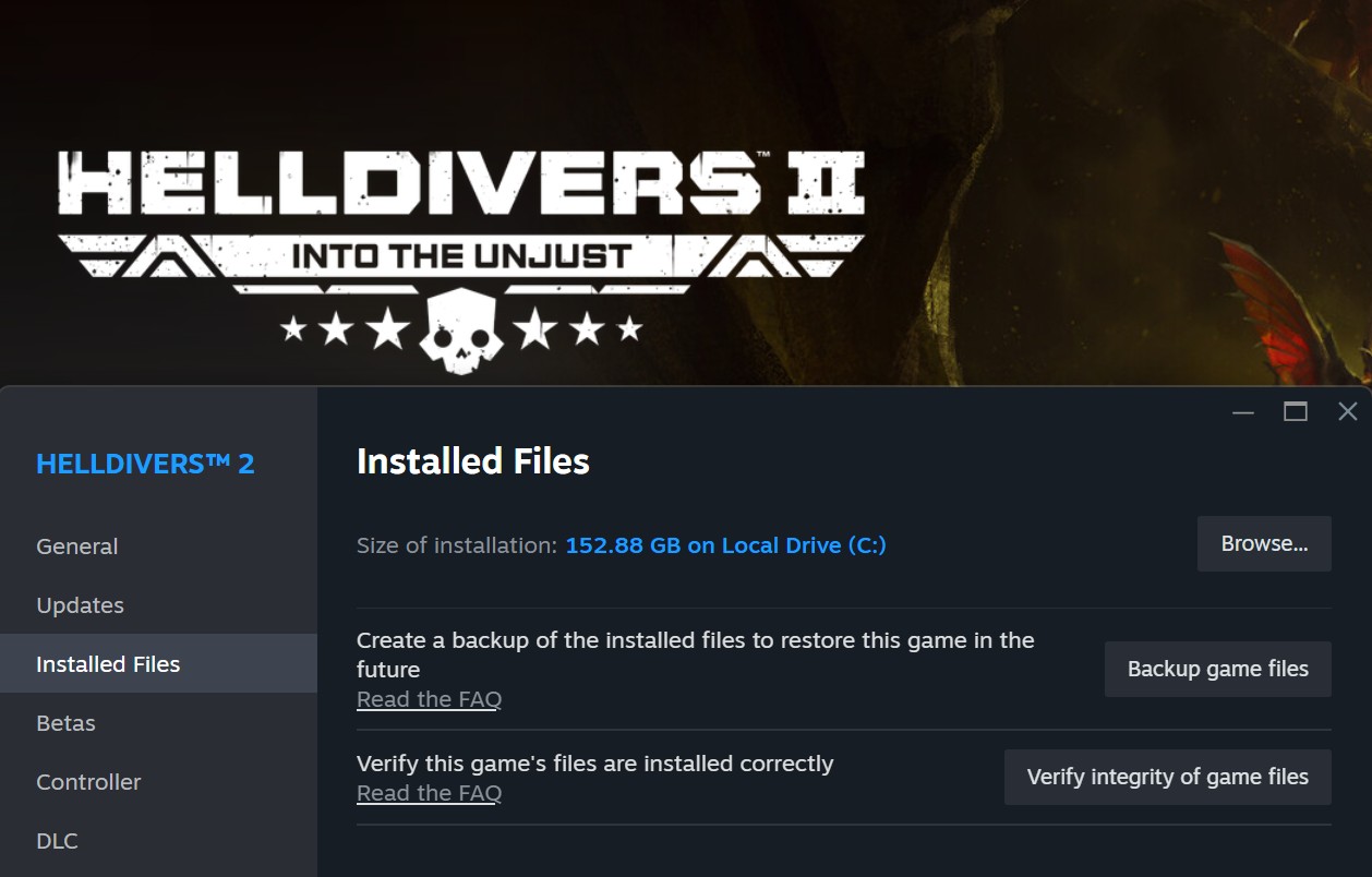 Helldivers 2 is finally fixing its massive install size on PC