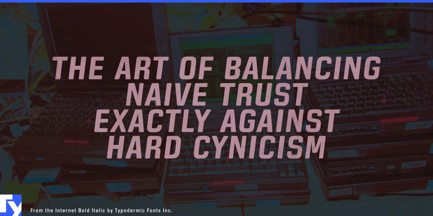 From the Internet Font Family by Typodermic | Font Bros