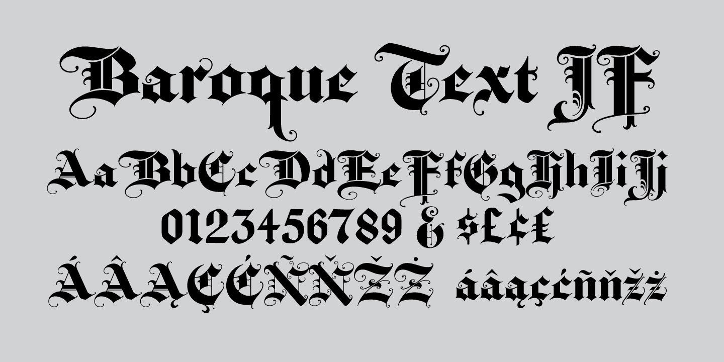 Baroque Text Font Style by Jukebox Font Bros