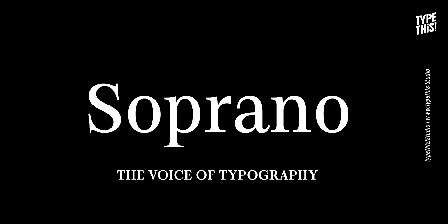 Soprano Font Family by TypeThis!Studio | Font Bros
