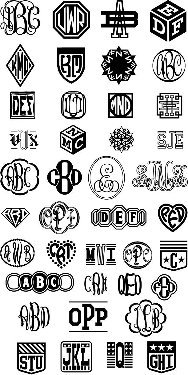 The Ultimate Monogram Font Collection Font Bundle by Harold's Fonts ...