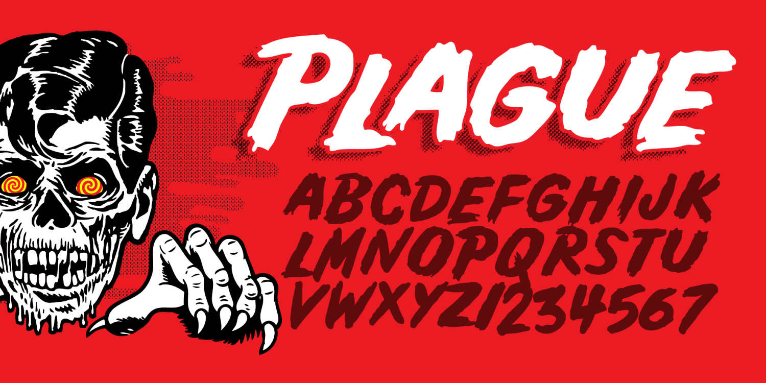 Plague Font Style by Fontalicious Font Bros