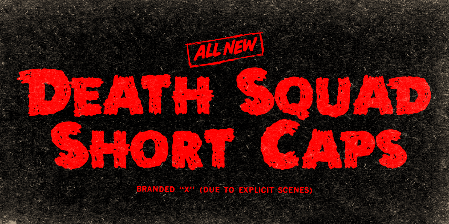 Death Squad Short Caps Font Style by Fontalicious Font Bros