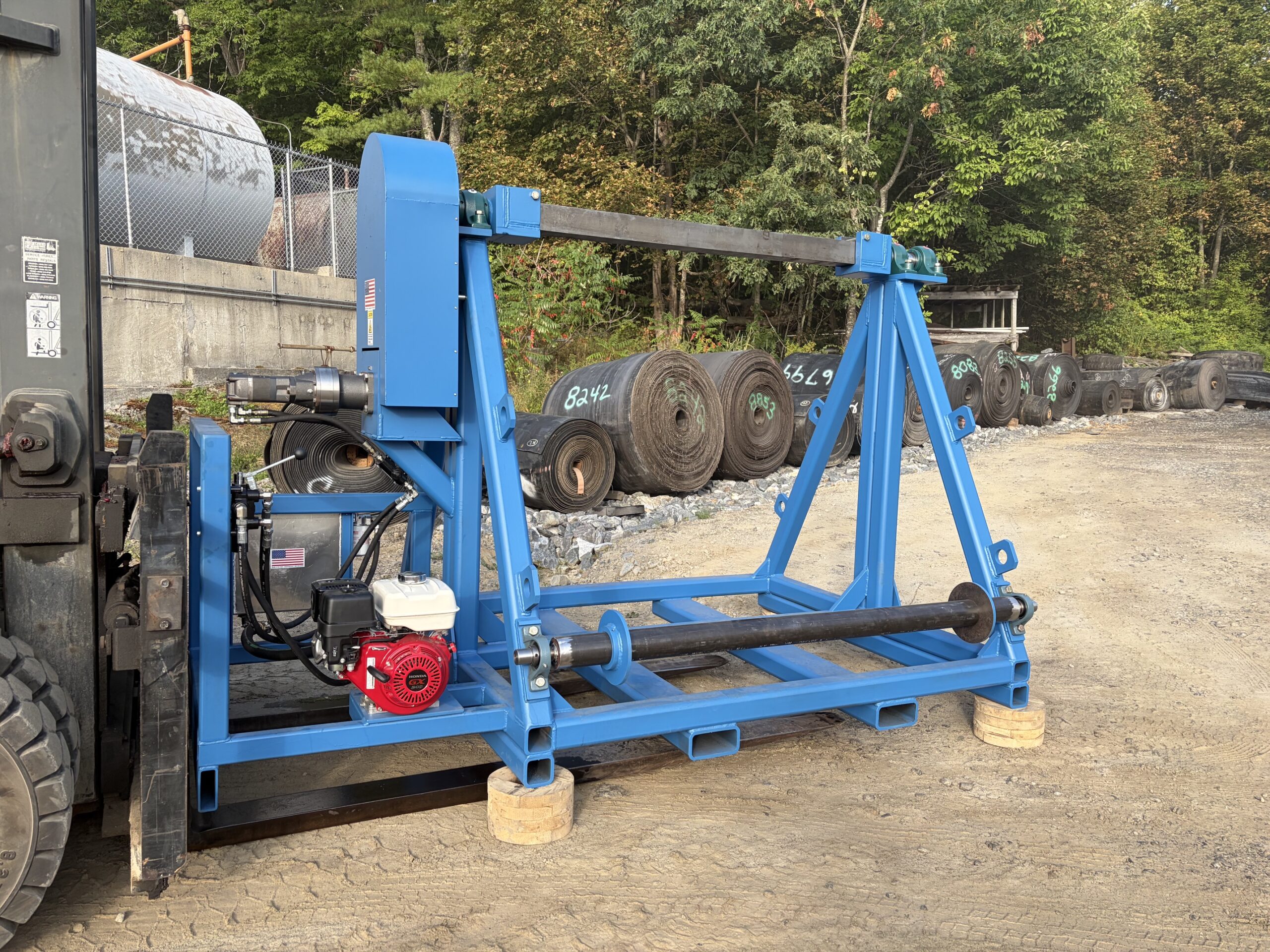 MIPR Corp. custom built conveyor belt winder