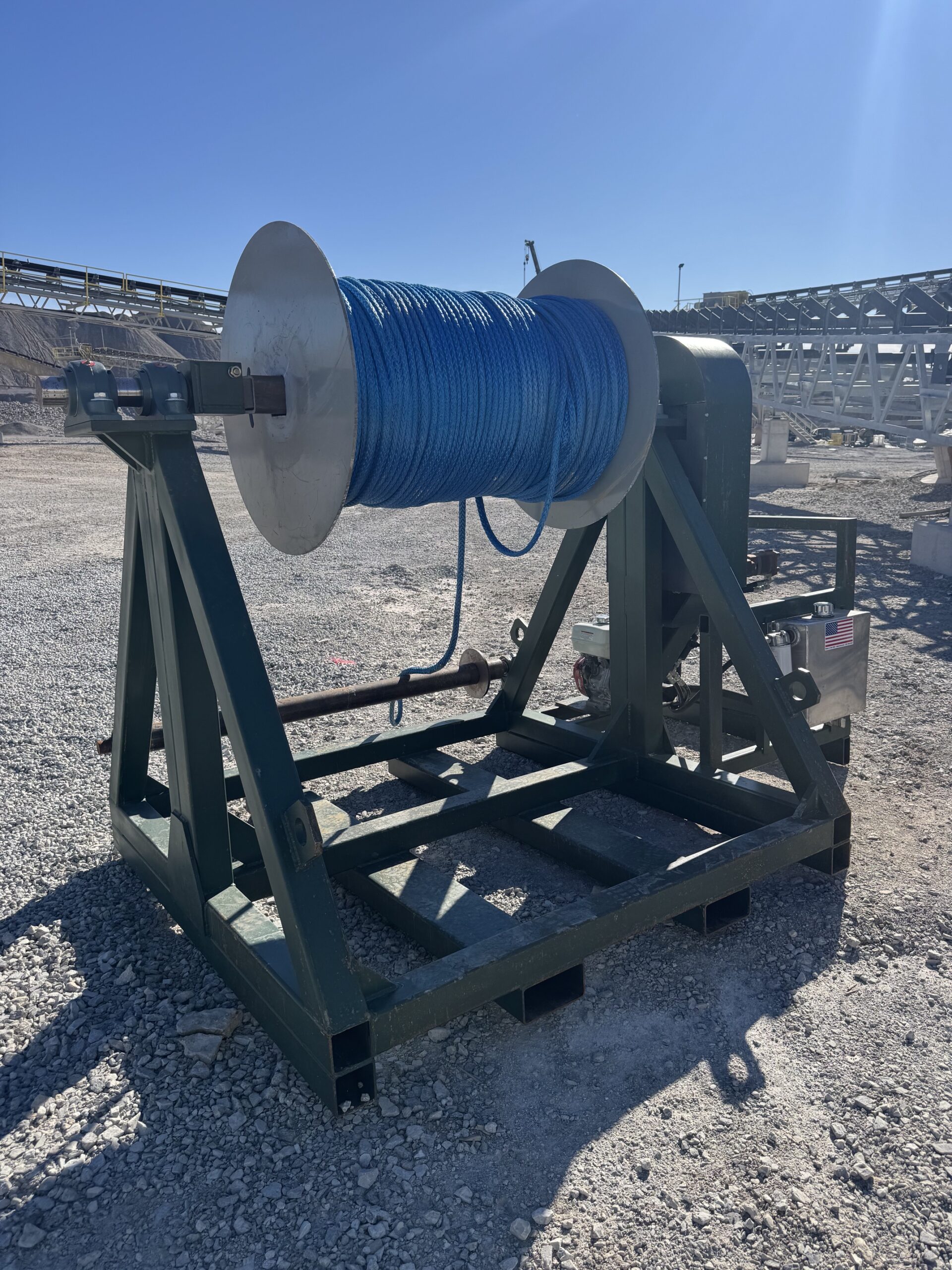 MIPR Corp. custom built conveyor belt winder