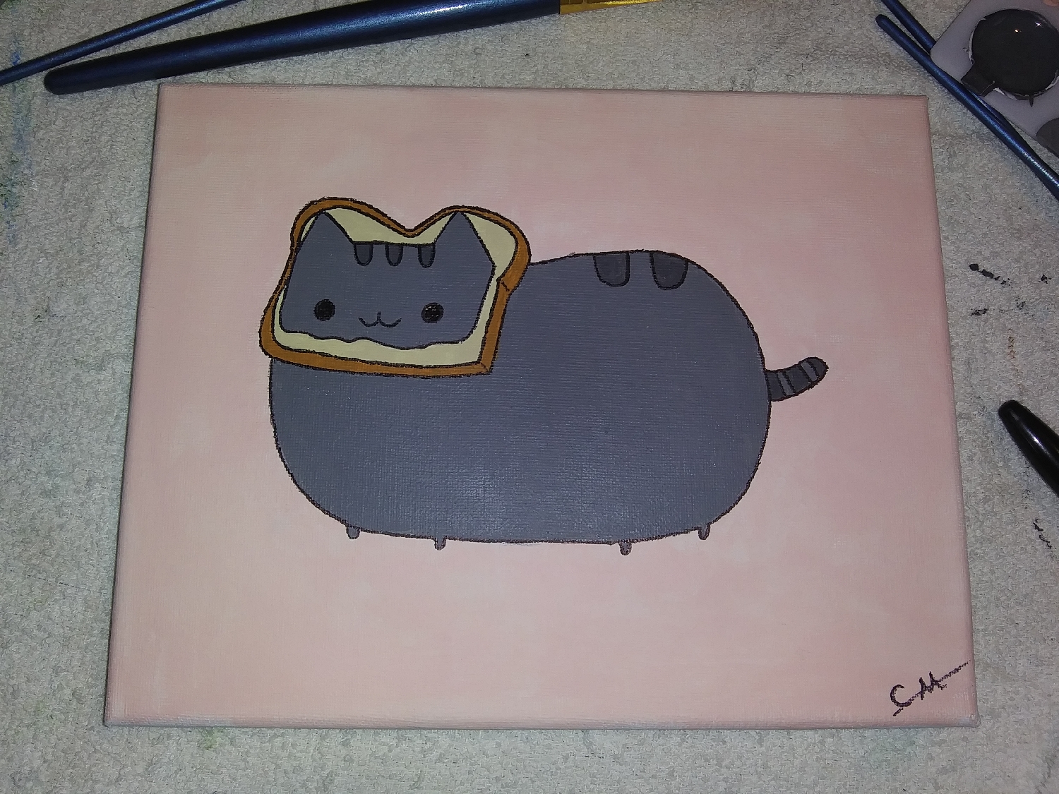 pusheen bread