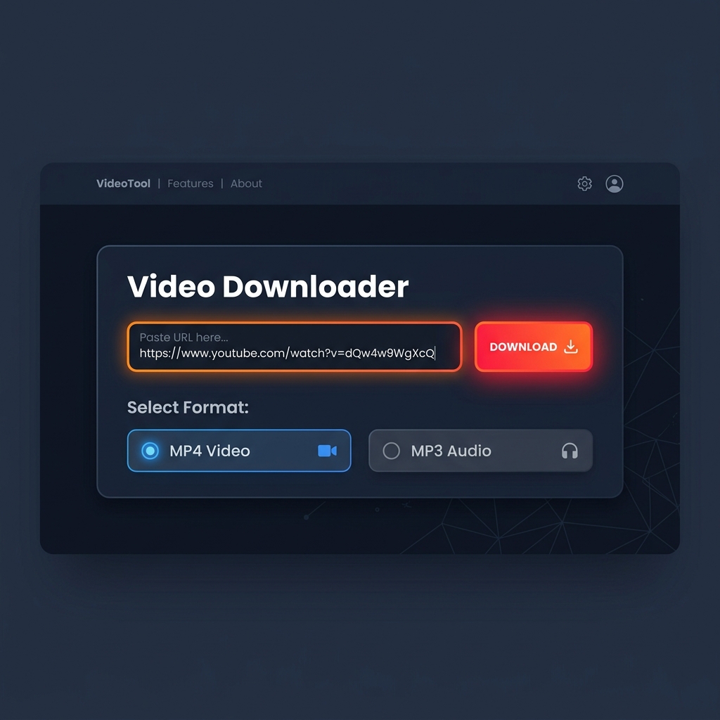 Paste YouTube URL into YT2MP3 and select MP4 or MP3 format